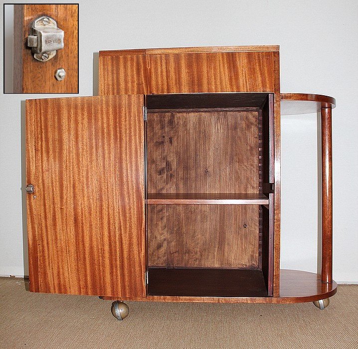 Bar Cabinet In Mahogany Veneer - 1950-photo-6