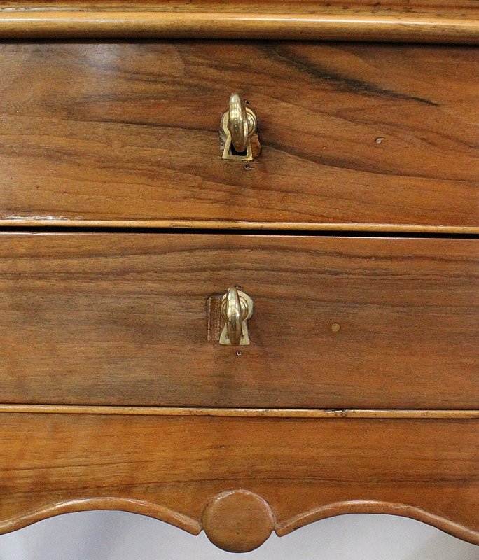 Worker Side Table In Solid Blond Walnut - Late 19th Century-photo-2