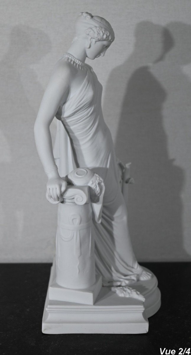 Biscuit “sappho à La Colonne”, After J. Pradier – 1920-photo-6