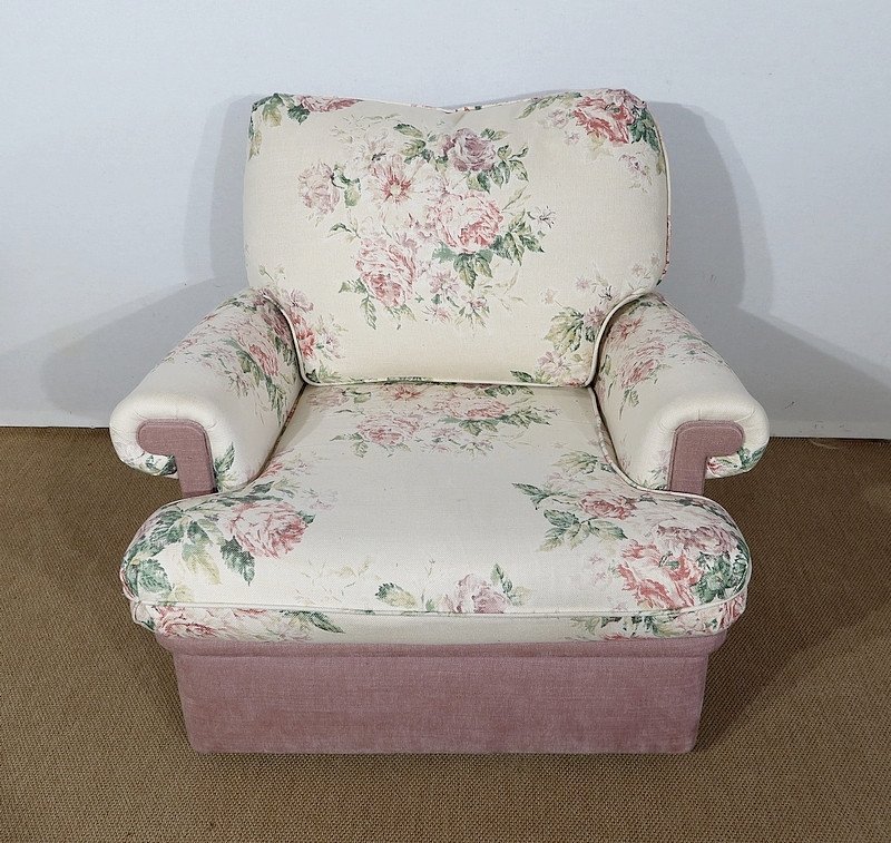 Pair Of Lounge Armchairs, English Spirit - Twentieth-photo-3