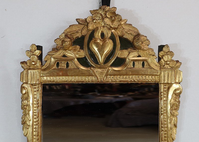 Miroir En Bois Doré, Style Louis XVI – Début XXe-photo-4