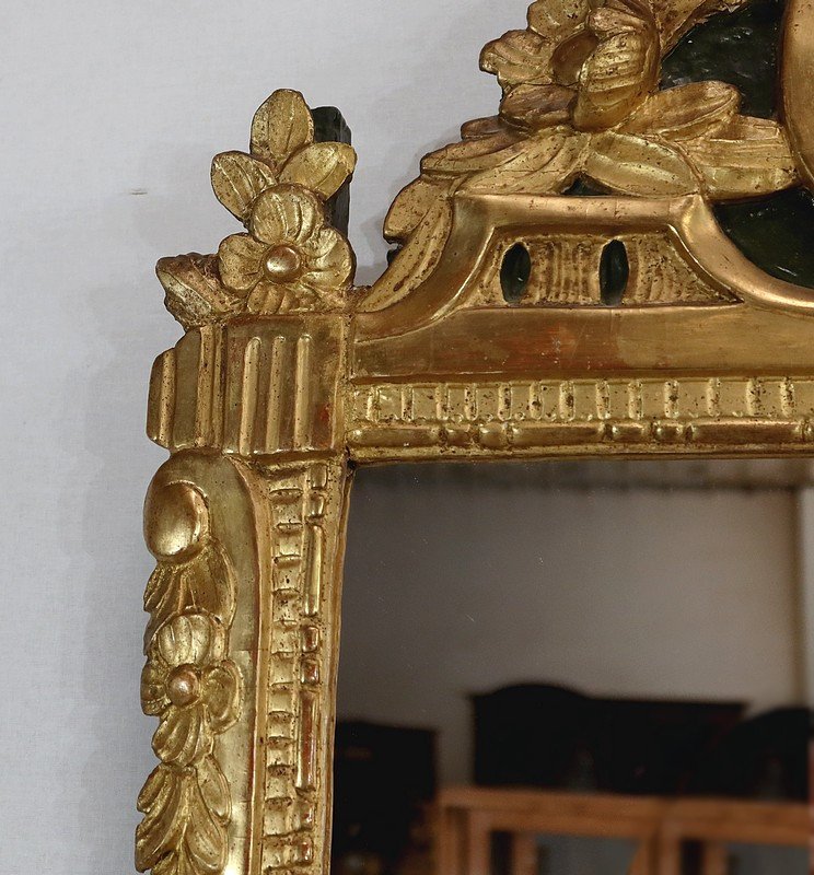 Golden Wood Mirror, Louis XVI Style - Early Twentieth-photo-2