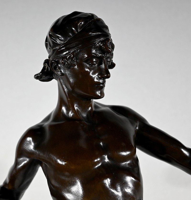 Important Bronze « Allégorie De La Poésie », D’ E. Drouot – 1900-photo-1