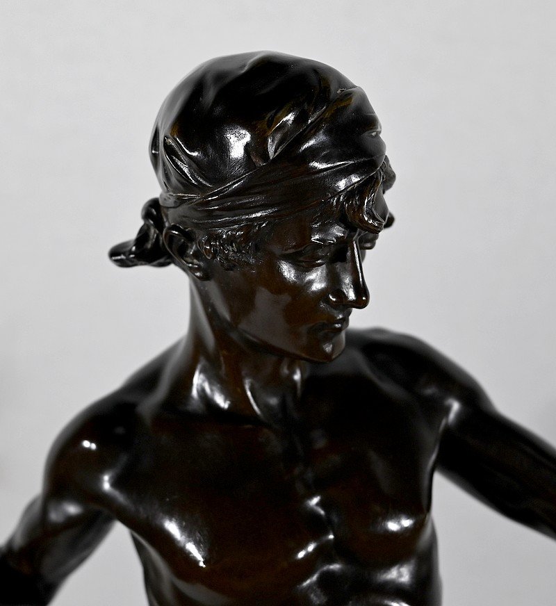 Important Bronze « Allégorie De La Poésie », D’ E. Drouot – 1900-photo-3