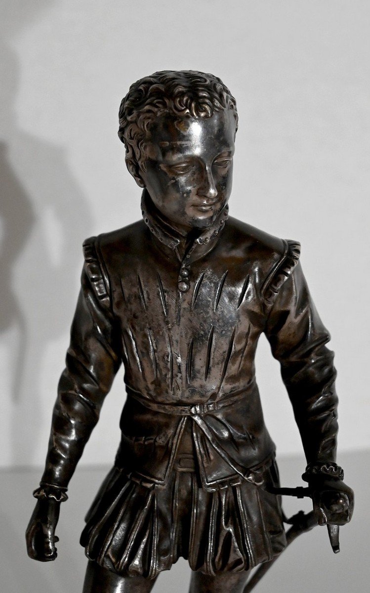 Bronze Henri IV Young, After Fj Bosio - Late 19th Century-photo-1