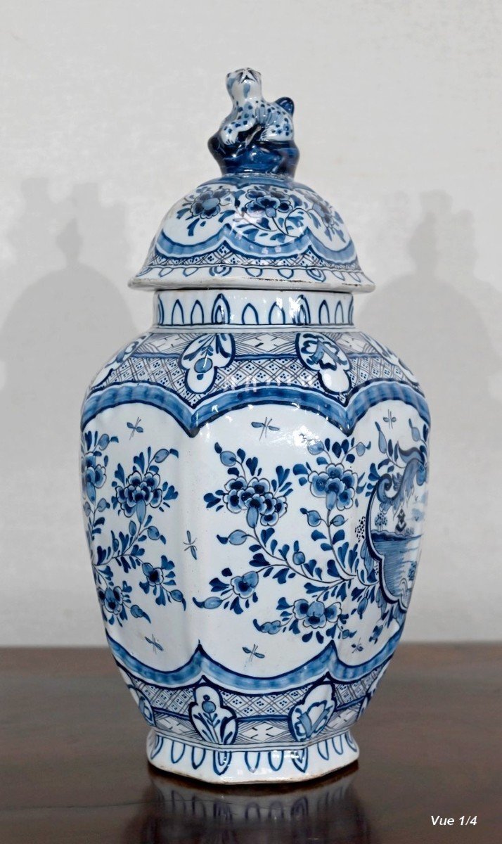 Delft Earthenware Vase - Early Twentieth-photo-4