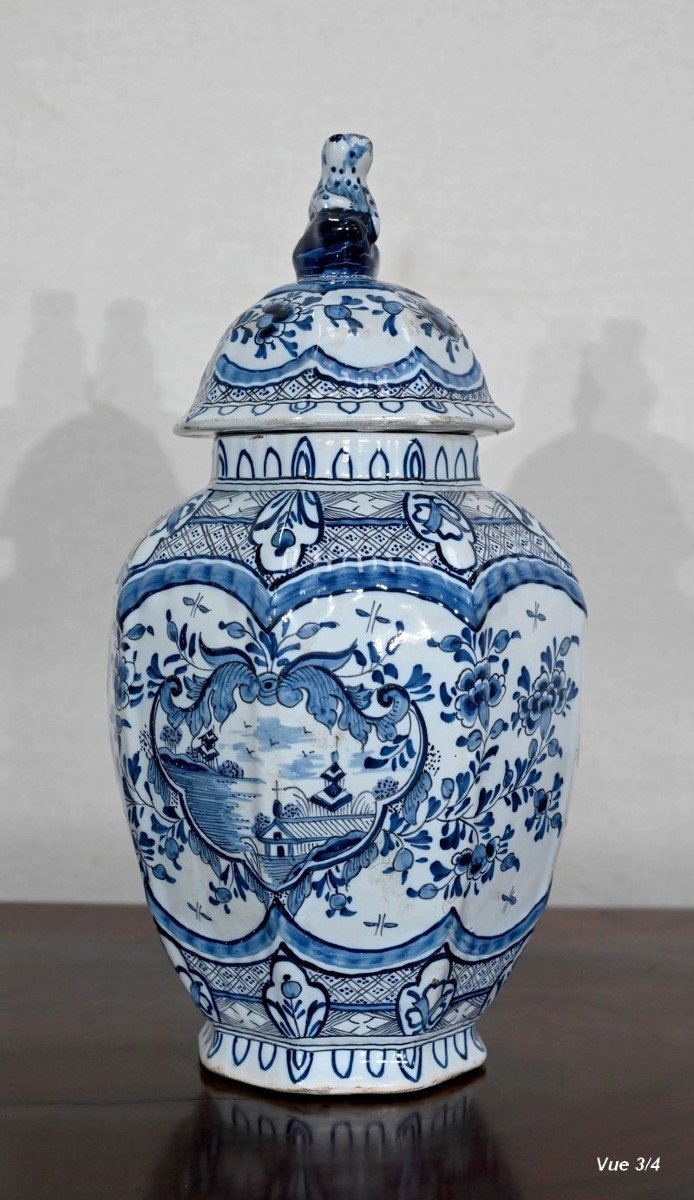 Delft Earthenware Vase - Early Twentieth-photo-6