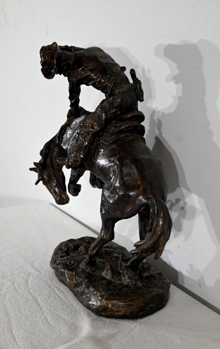 Bronze « Le Cheval Cabrant » – Début XXe-photo-3