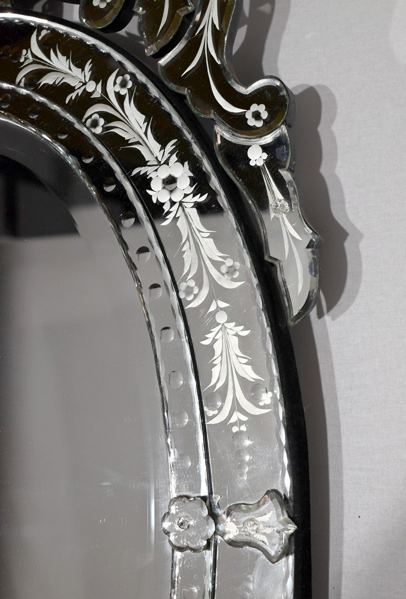 Miroir Ovale Vénitien – 1940-photo-3