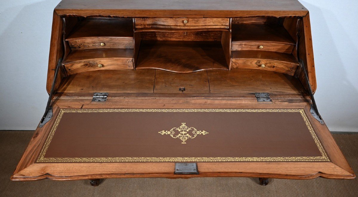 Scriban Commode In Walnut, Louis XV Period - Eighteenth-photo-4