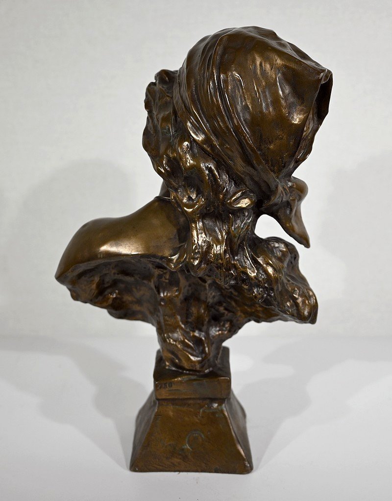 Important “saida” Bronze By E. Villanis – Early 20th Century-photo-1