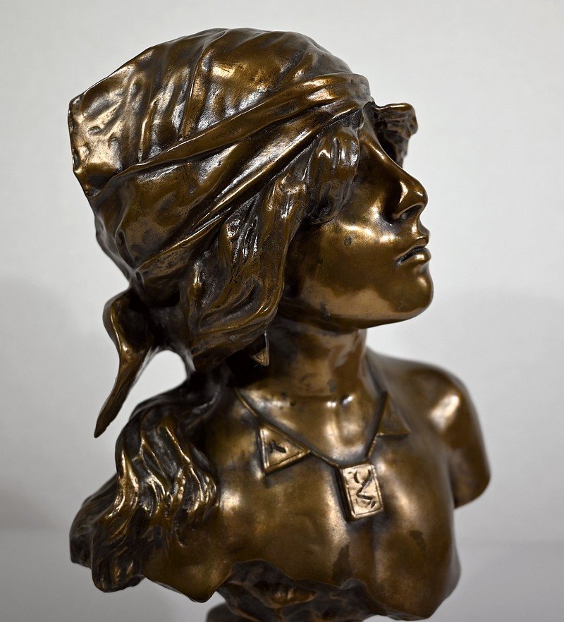 Important “saida” Bronze By E. Villanis – Early 20th Century-photo-7