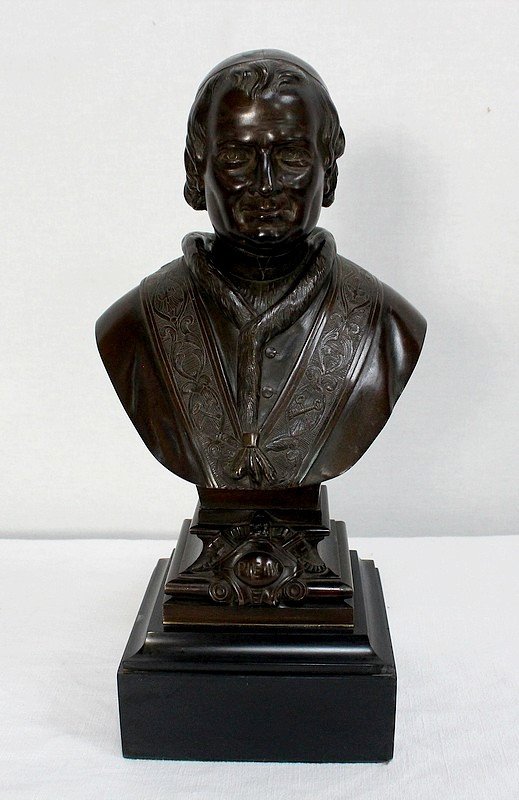 Bronze Bust Of Pope Pius IX - 2nd Half Of The Nineteenth