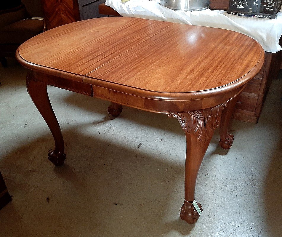 Rectangular Mahogany Table, Chippendale Style - Early Twentieth-photo-4