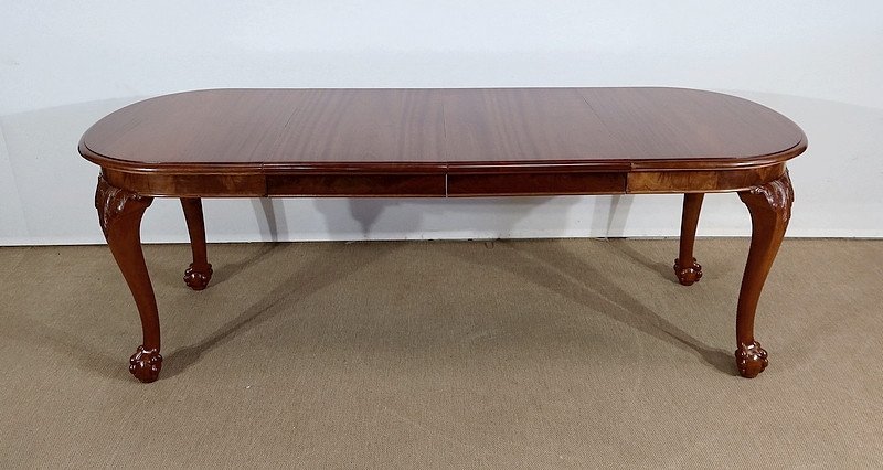 Table Rectangulaire En Acajou, Style Chippendale – Début XXe