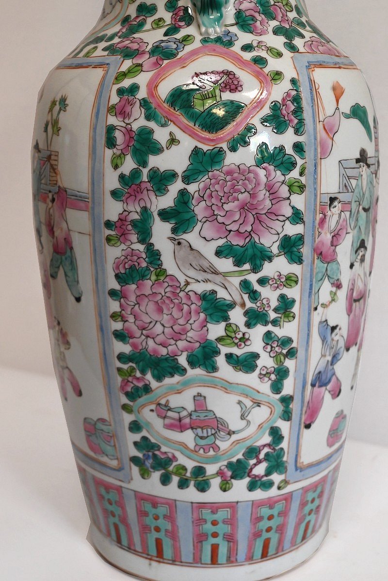Important Vase En Porcelaine, Chine – XXe-photo-8