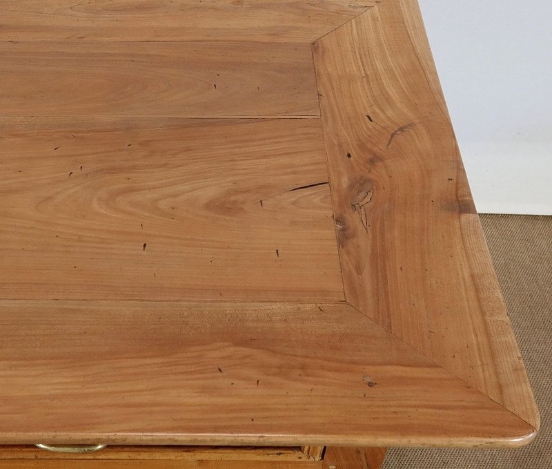 Farmhouse Table In Solid Cherry - 2nd Half Of The Nineteenth-photo-4