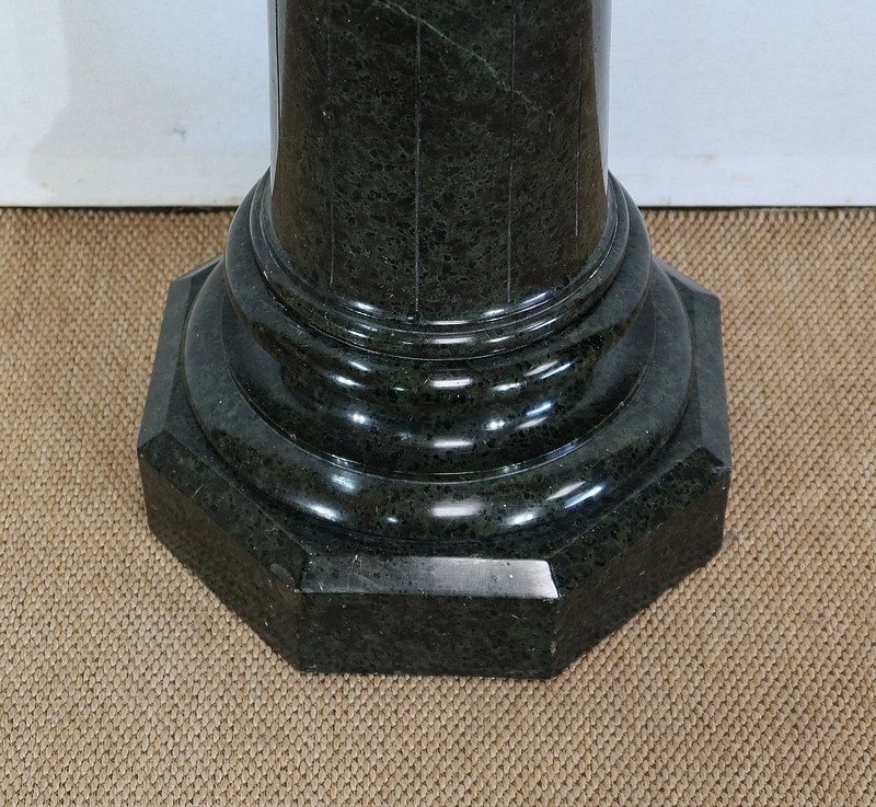 Column With Turntable In Sea Green Marble - 2nd Half Nineteenth-photo-4
