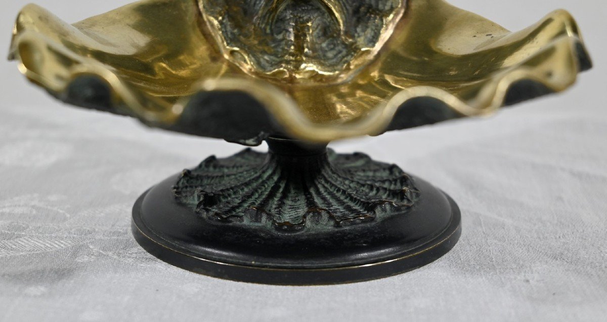 Bronze Inkwell With Double Patina - 2nd Part Of The Nineteenth-photo-1