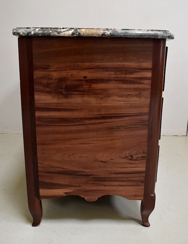 Nantes Chest Of Drawers In Solid Amaranth Wood, Louis XV Period - 1770-photo-4