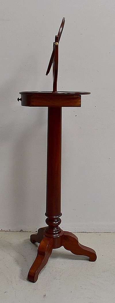 Barbière In Solid Mahogany From Cuba, Restoration Period - 1st Part Of The Nineteenth-photo-3