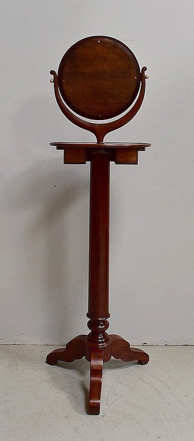 Barbière In Solid Mahogany From Cuba, Restoration Period - 1st Part Of The Nineteenth-photo-7