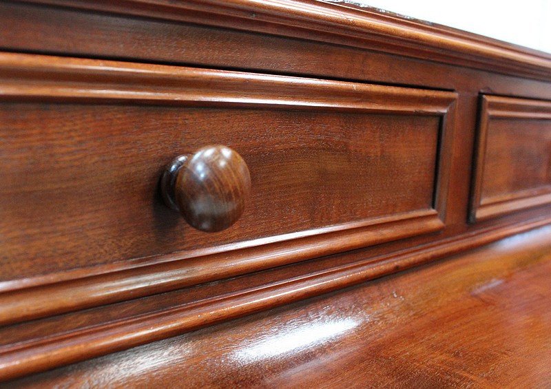 Small Mahogany Desk From Cuba, Napoleon III Period - Mid-19th Century-photo-3