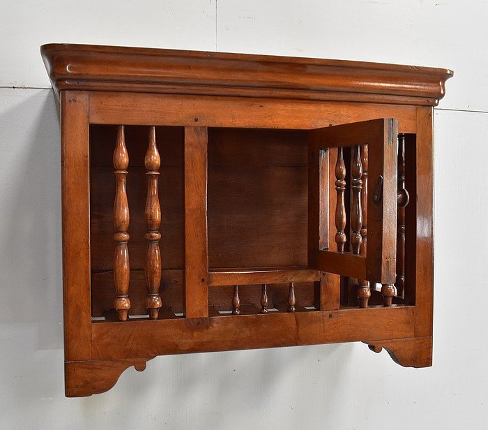 Authentic Small Panetière In Walnut, Louis Philippe Period - Mid-19th Century-photo-3