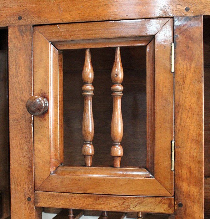 Authentic Small Panetière In Walnut, Louis Philippe Period - Mid-19th Century-photo-4