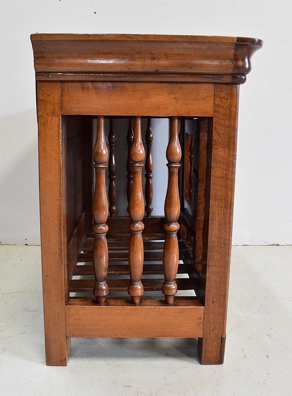 Authentic Small Panetière In Walnut, Louis Philippe Period - Mid-19th Century-photo-3