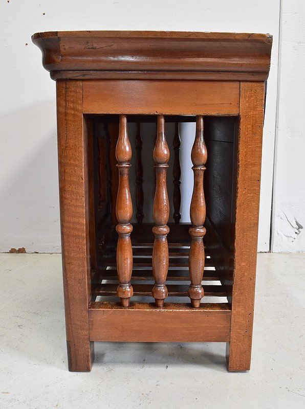 Authentic Small Panetière In Walnut, Louis Philippe Period - Mid-19th Century-photo-4