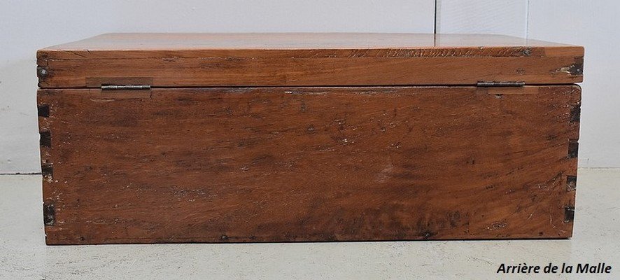 Chest In Solid Ash And Iron Handles - Mid Nineteenth-photo-7