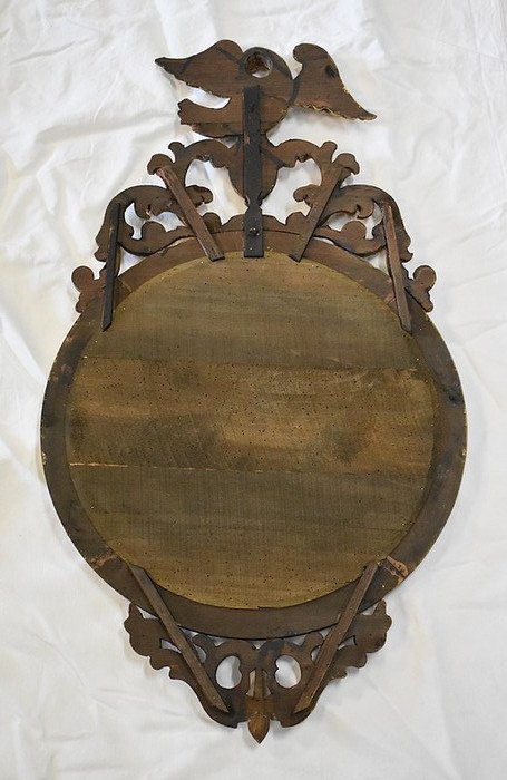 Witch Mirror In Old Golden Wood - Late Nineteenth-photo-7