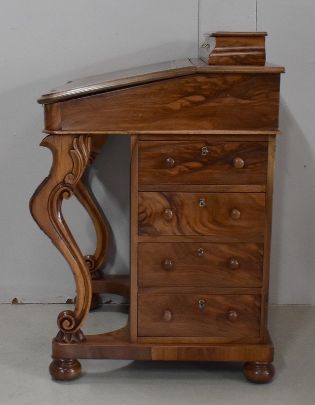 Davenport Desk In Walnut, England Origin - Mid-19th Century-photo-4