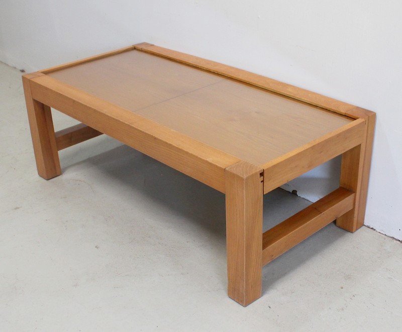 System Living Room Table In Solid Ash – 1970-photo-2