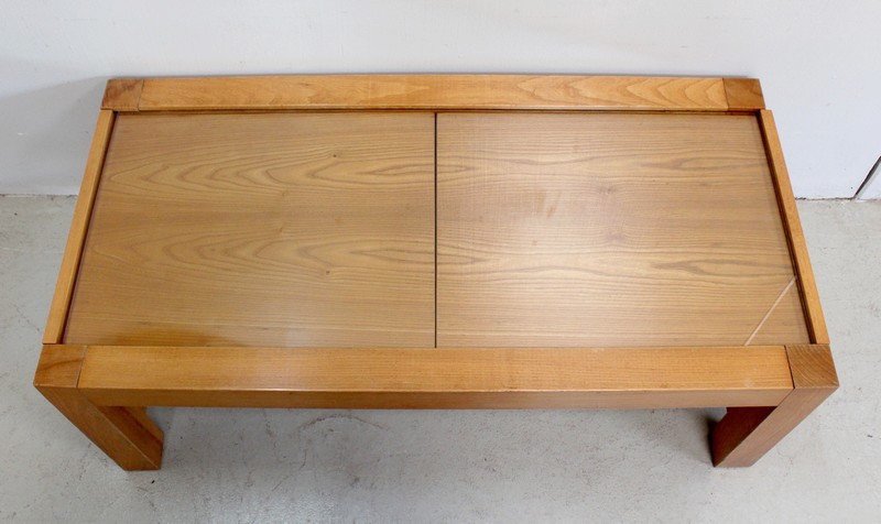 System Living Room Table In Solid Ash – 1970-photo-1