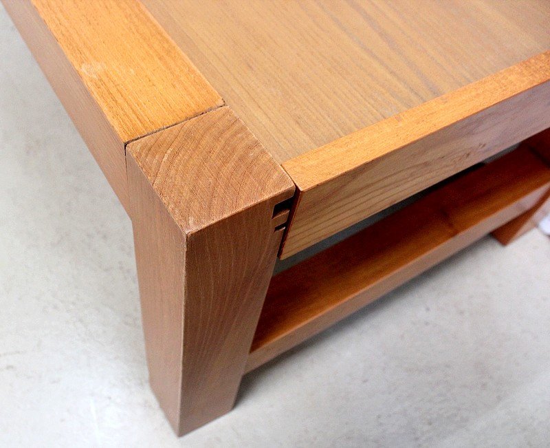 System Living Room Table In Solid Ash – 1970-photo-2