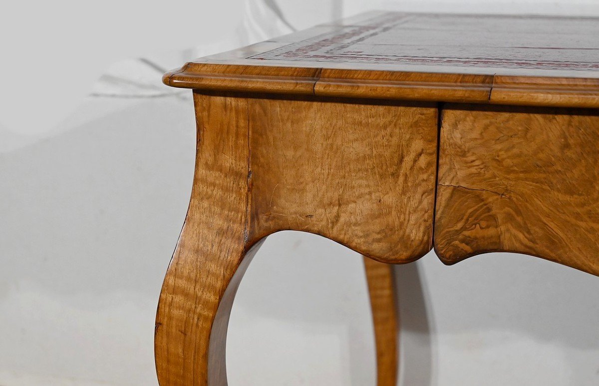 Walnut Desk Table, Louis XV Style - Mid-19th Century-photo-2