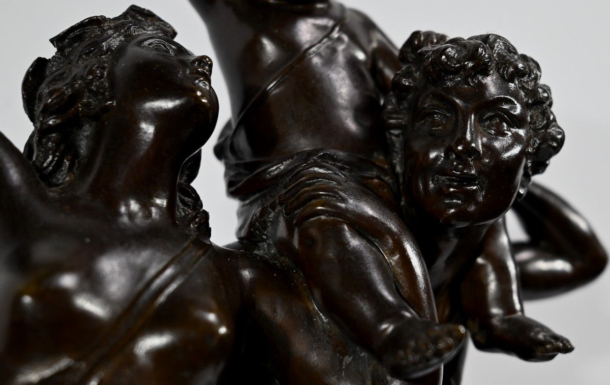 Bronze "the Childhood Of Silenus", After Clodion - 2nd Part Of The Nineteenth-photo-2