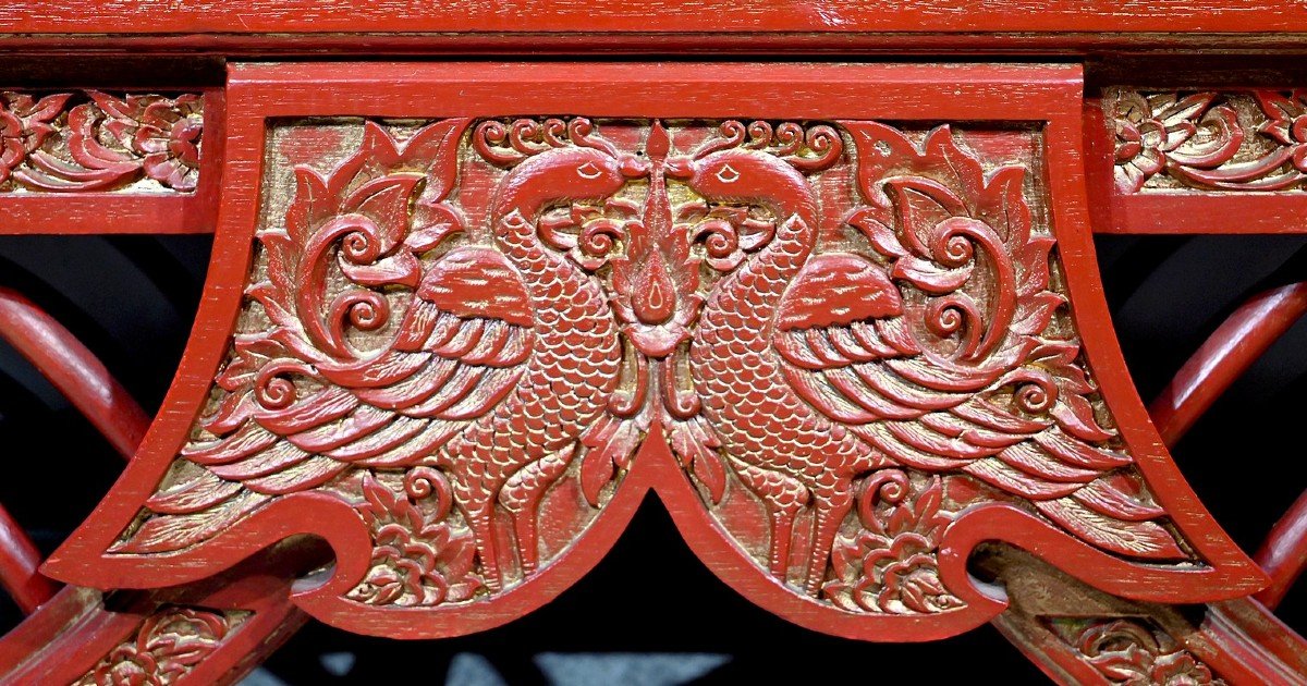 Barbed Palanquin In Teak, China - Late Nineteenth-photo-6