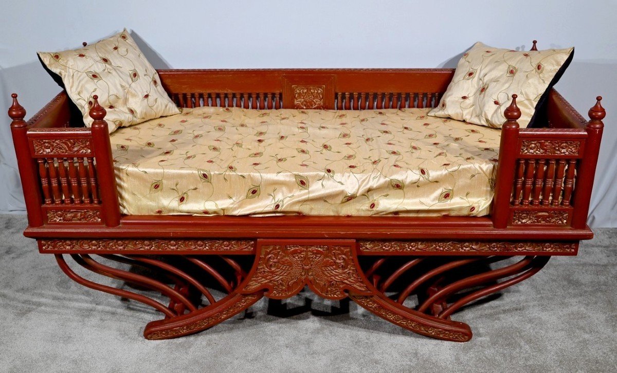 Barbed Palanquin In Teak, China - Late Nineteenth