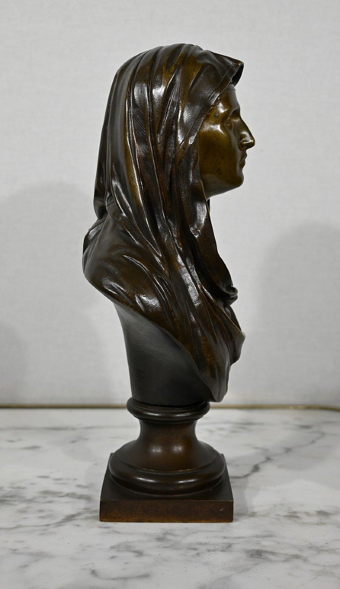 Bronze « La Vierge Marie », J. Bulio – XIXe-photo-5