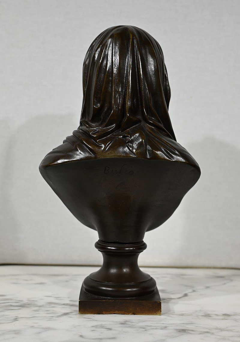 Bronze « La Vierge Marie », J. Bulio – XIXe-photo-7
