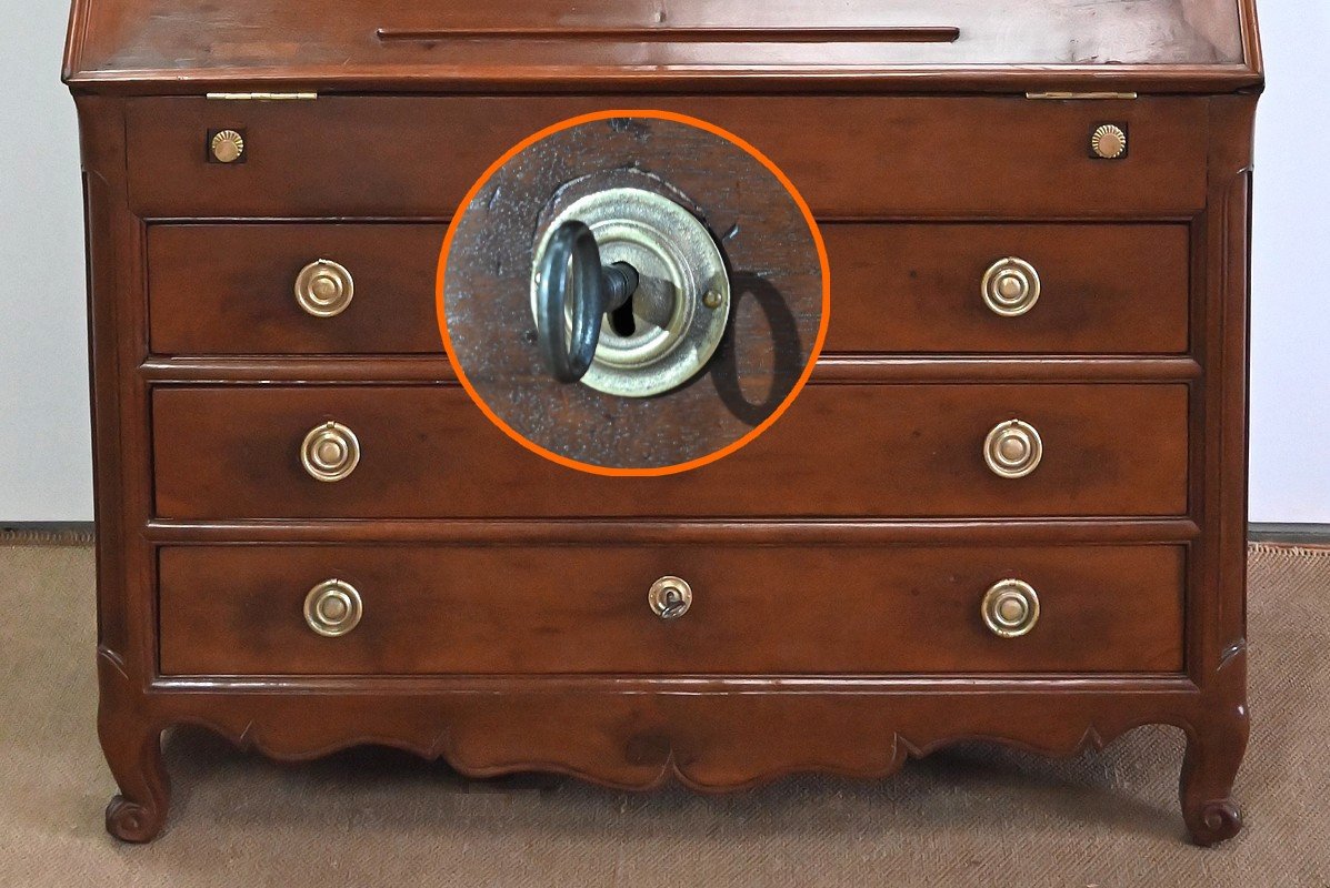 Exceptional Scriban Chest Of Drawers From Port Nantais In Mahogany From Cuba - 1750-photo-4