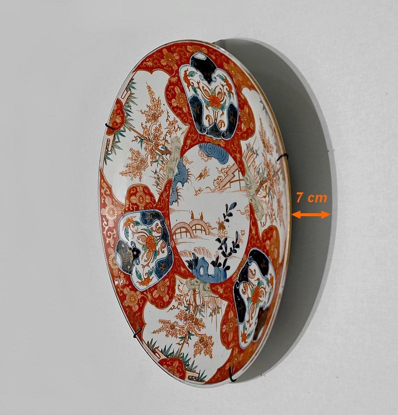 Important Plat En Porcelaine De Chine – Fin XIXe-photo-5