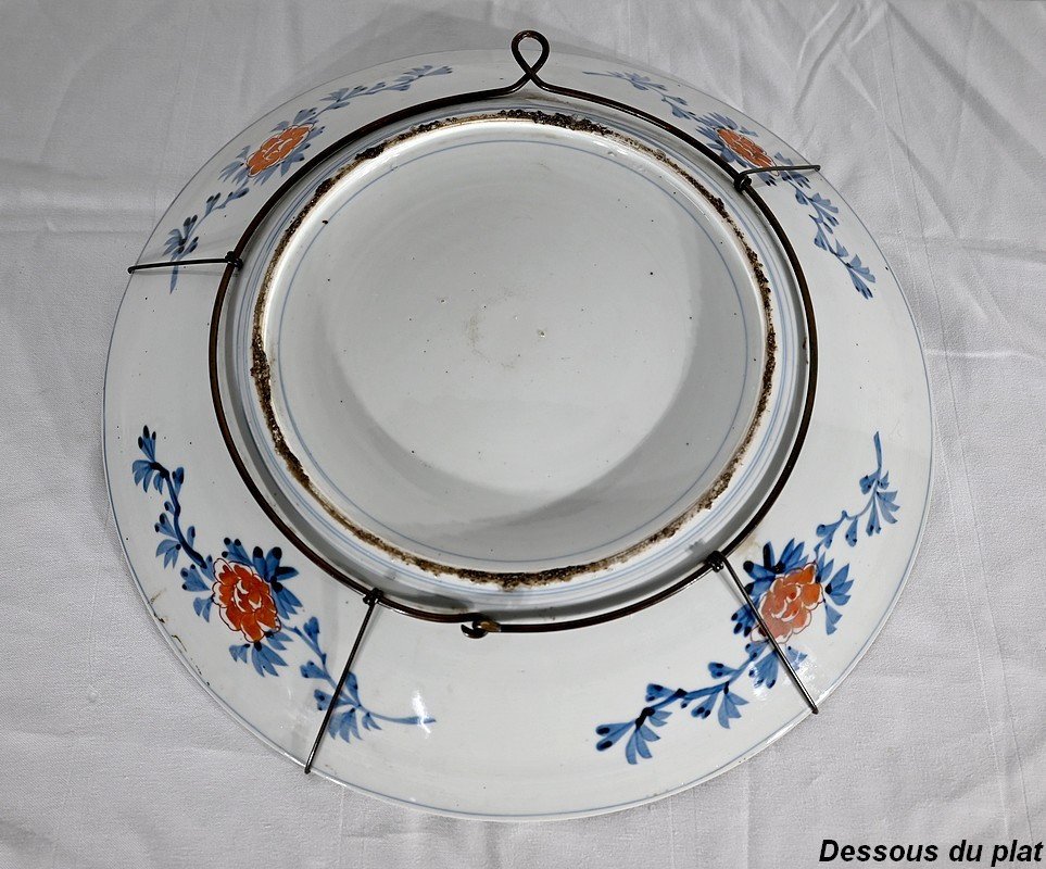 Important Plat En Porcelaine De Chine – Fin XIXe-photo-6