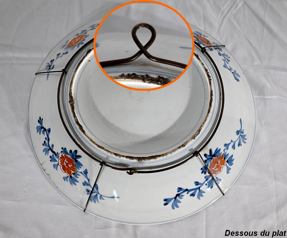 Important Plat En Porcelaine De Chine – Fin XIXe-photo-7