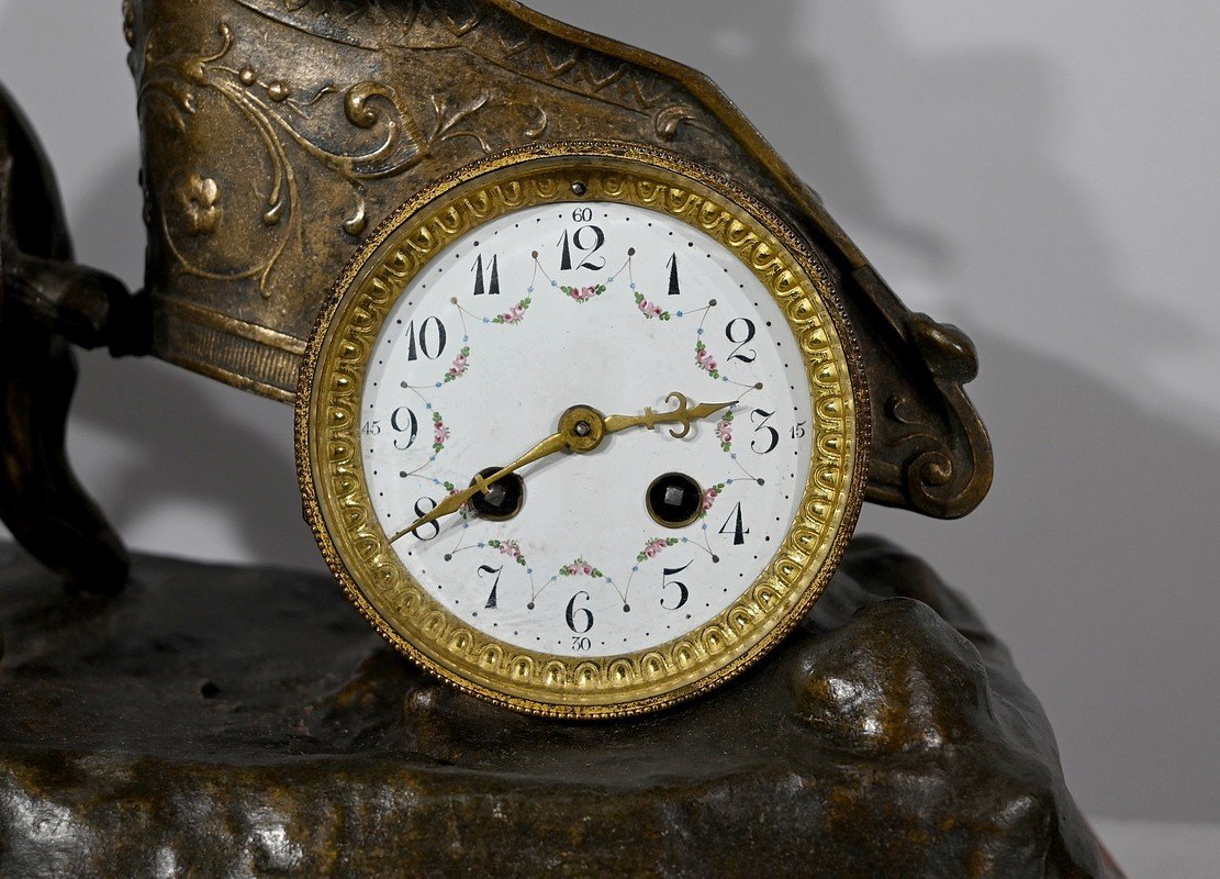 Important Clock In Regulates "roman Race" By X.raphanel - Late Nineteenth-photo-4