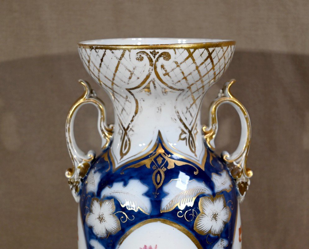 Important Vase En Porcelaine De Bayeux – Fin XIXe-photo-2