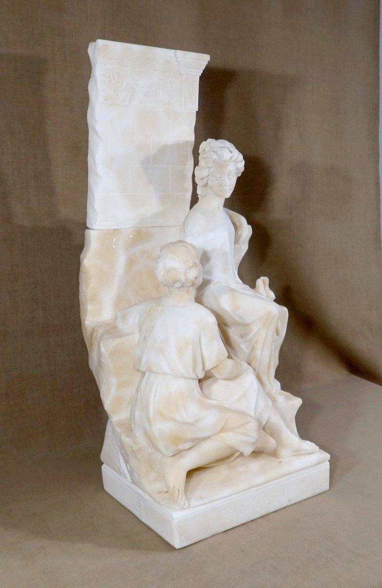 Sculpture En Marbre « quo Vadis », D’après Le Roman De Sienkiewicz – 1900-photo-2